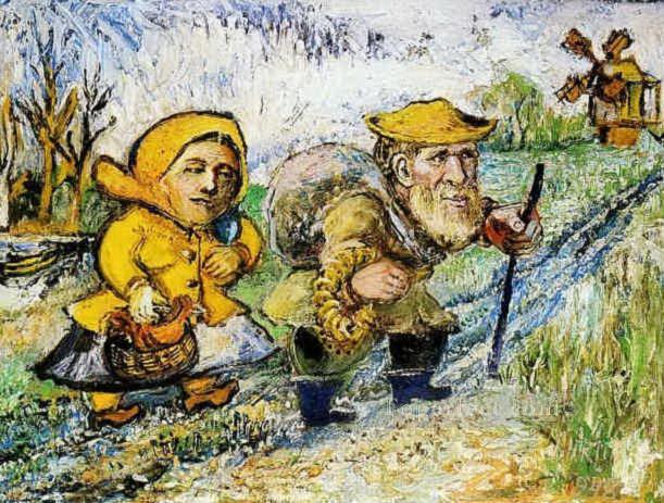 bound to the mill 1948 for kids Oil Paintings